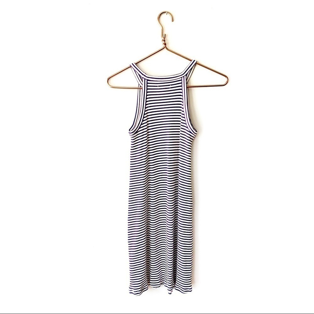 Madewell | Knit Striped Blue White Dress XXS - Picture 5 of 5